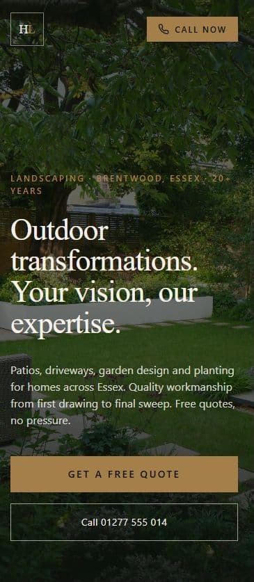 After: new website design